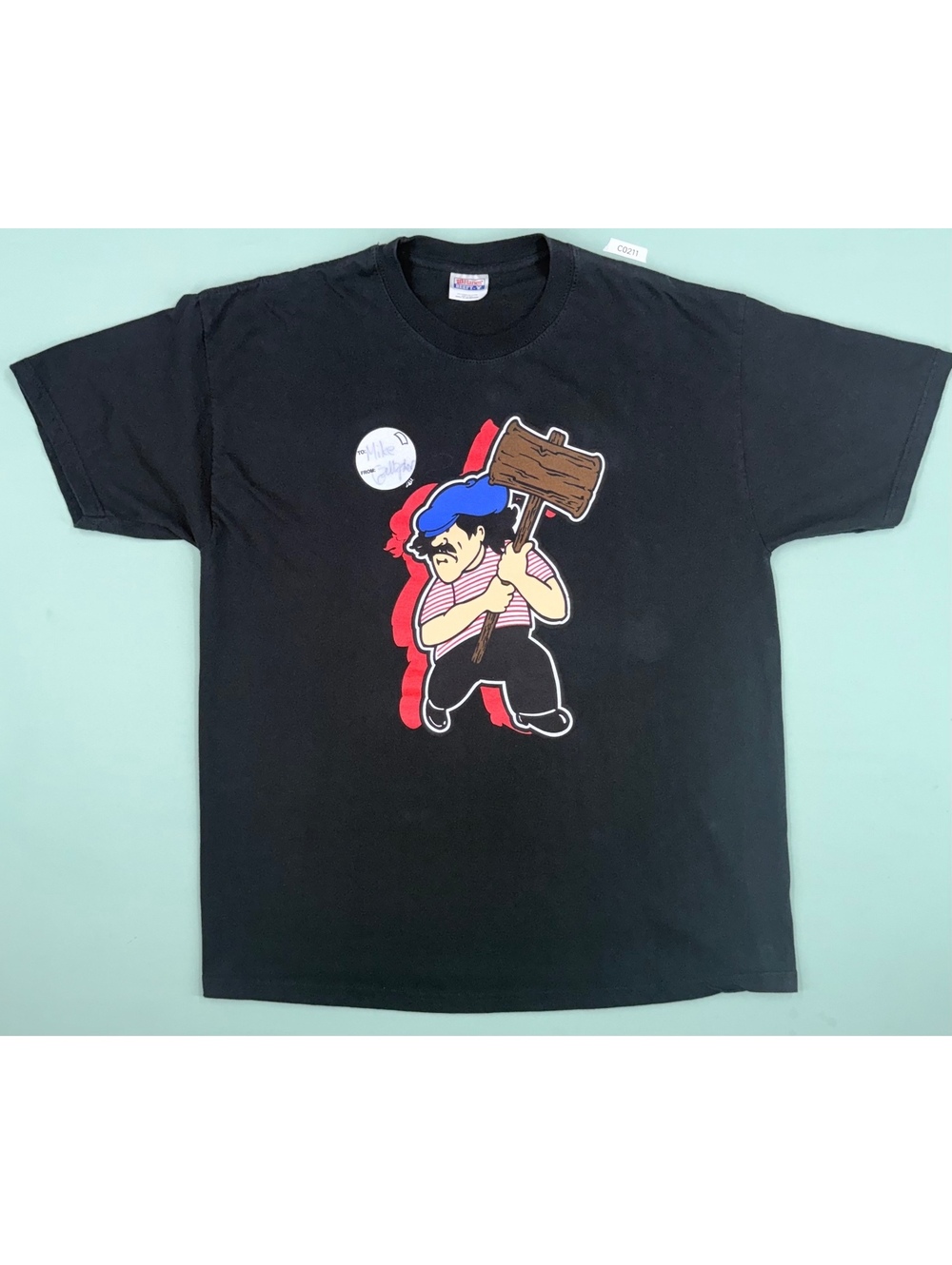 Vintage 1990s Gallagher "Sledge-O-Matic" stand-up comedy promotional t-shirt.